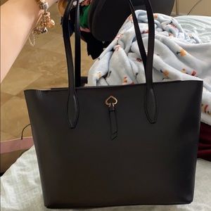 New kate spade black tote bag